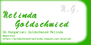 melinda goldschmied business card